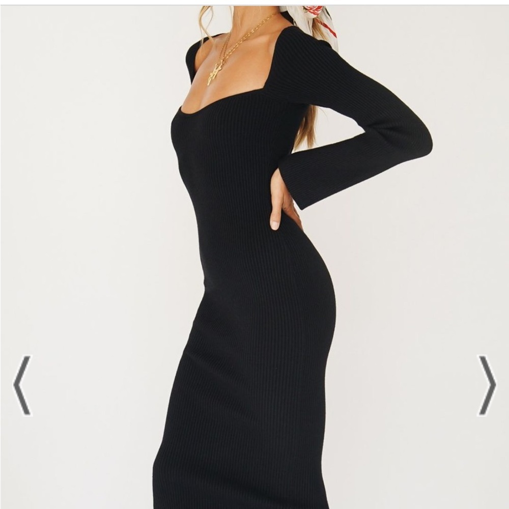 Verge Girl New Fashion ribbed knit midi dress - Picture 3 of 9